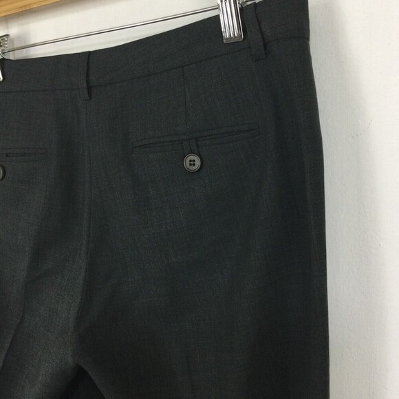 Theory Womens Wool Blend Straight Leg Trouser Fit Dress Pants Charcoal Gray Sz 6 - Picture 5 of 9